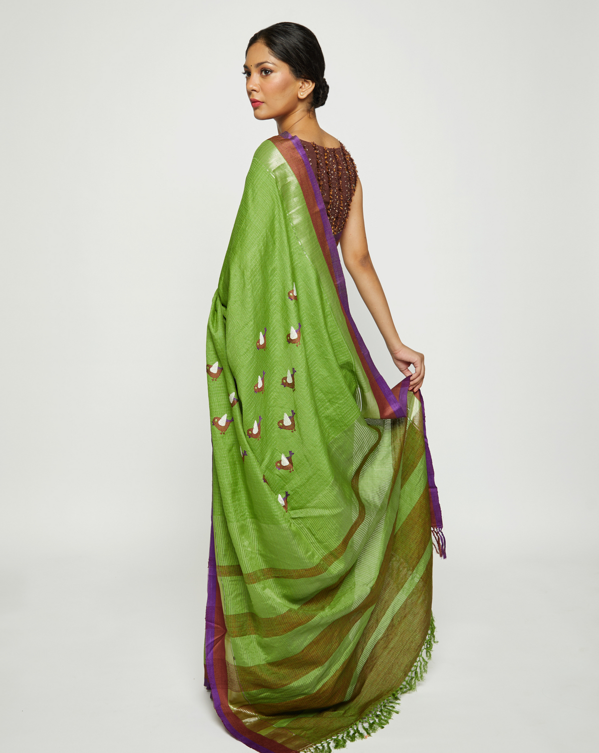 Haritah Handwoven Eri Silk Saree