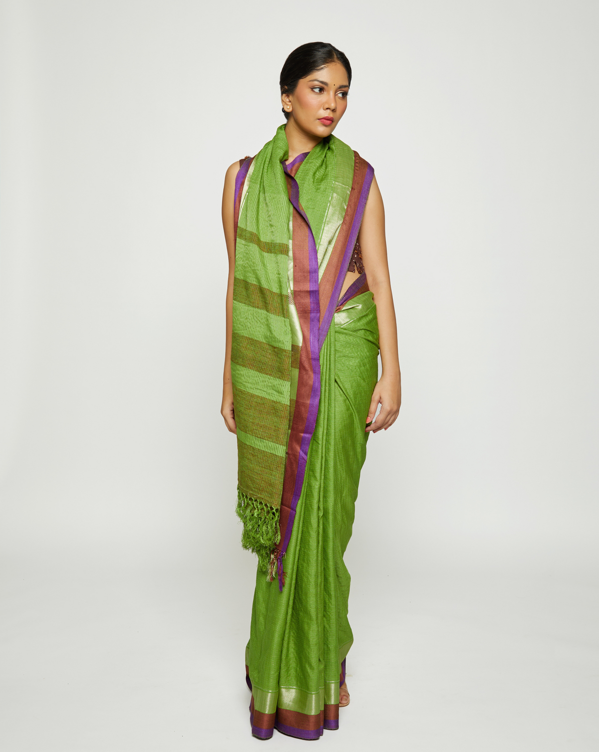 Haritah Handwoven Eri Silk Saree