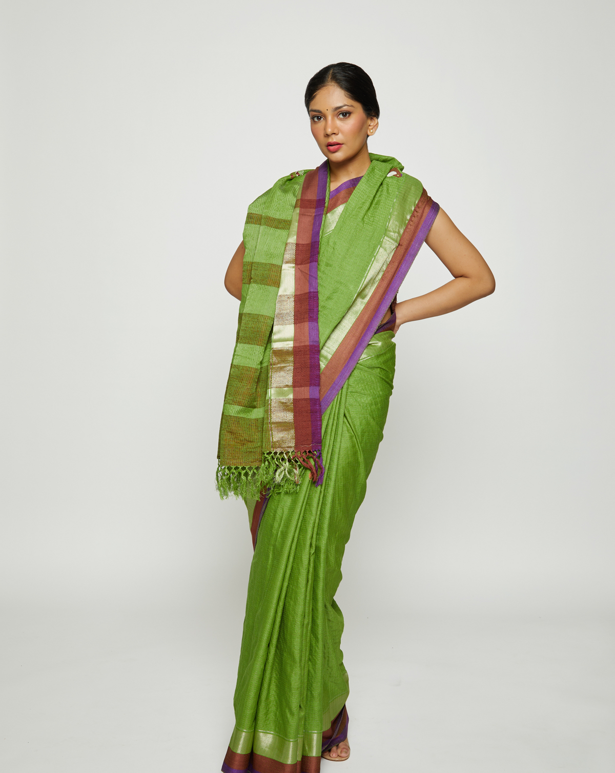 Haritah Handwoven Eri Silk Saree