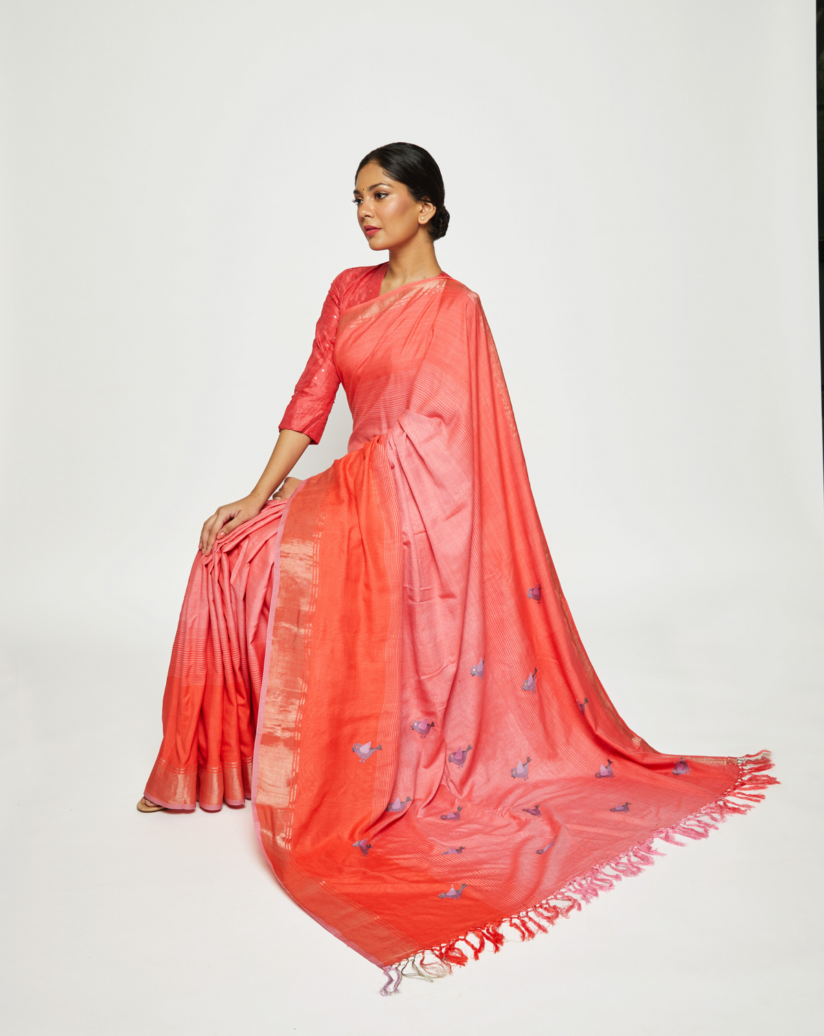 VAISHALI Handwoven  Eri Silk Saree