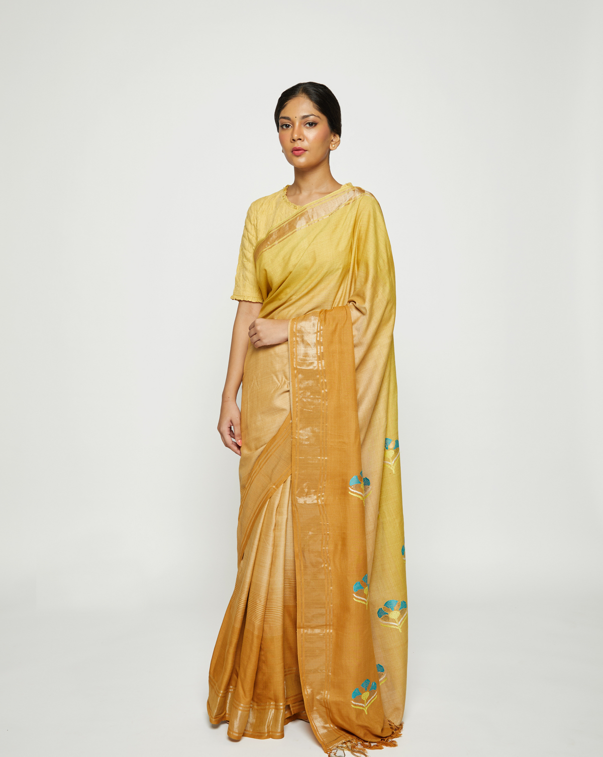 Pitah Handwoven Eri Silk Saree