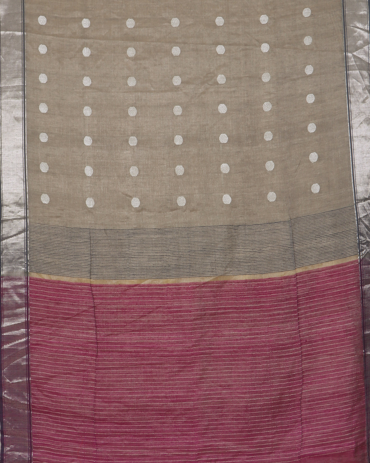 Bahaara Slate Eri Silk Saree