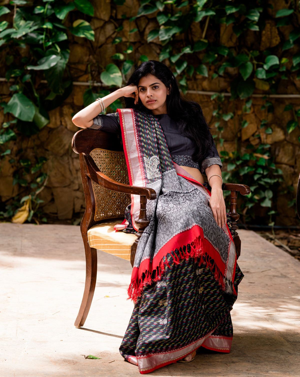 SAANJH KASHMIRA ERI SILK SAREE