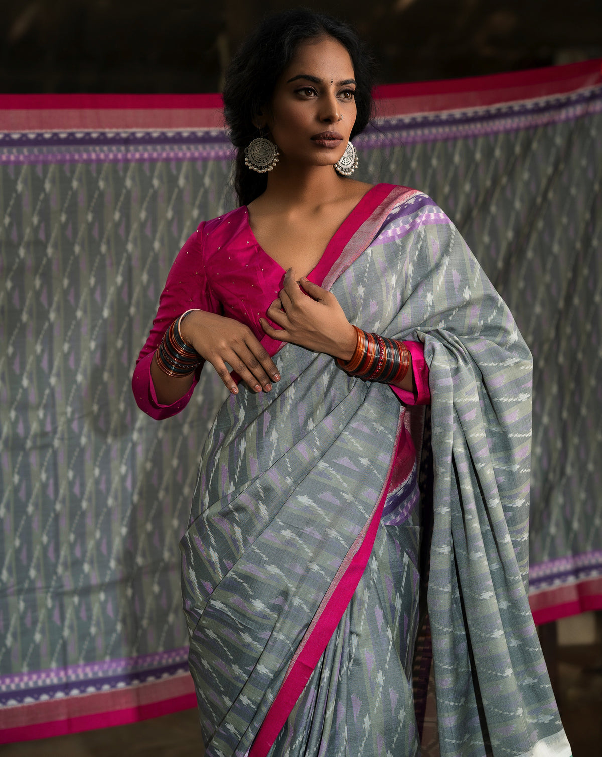 Mandakini Eri ikat saree