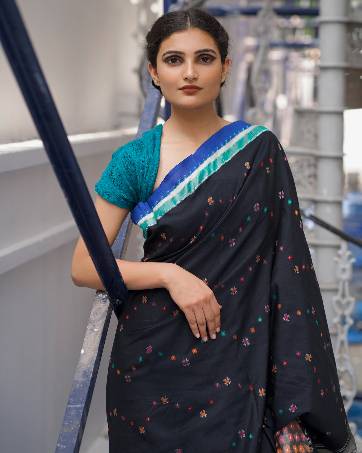 SAANJH SURMAYI ERI SILK SAREE