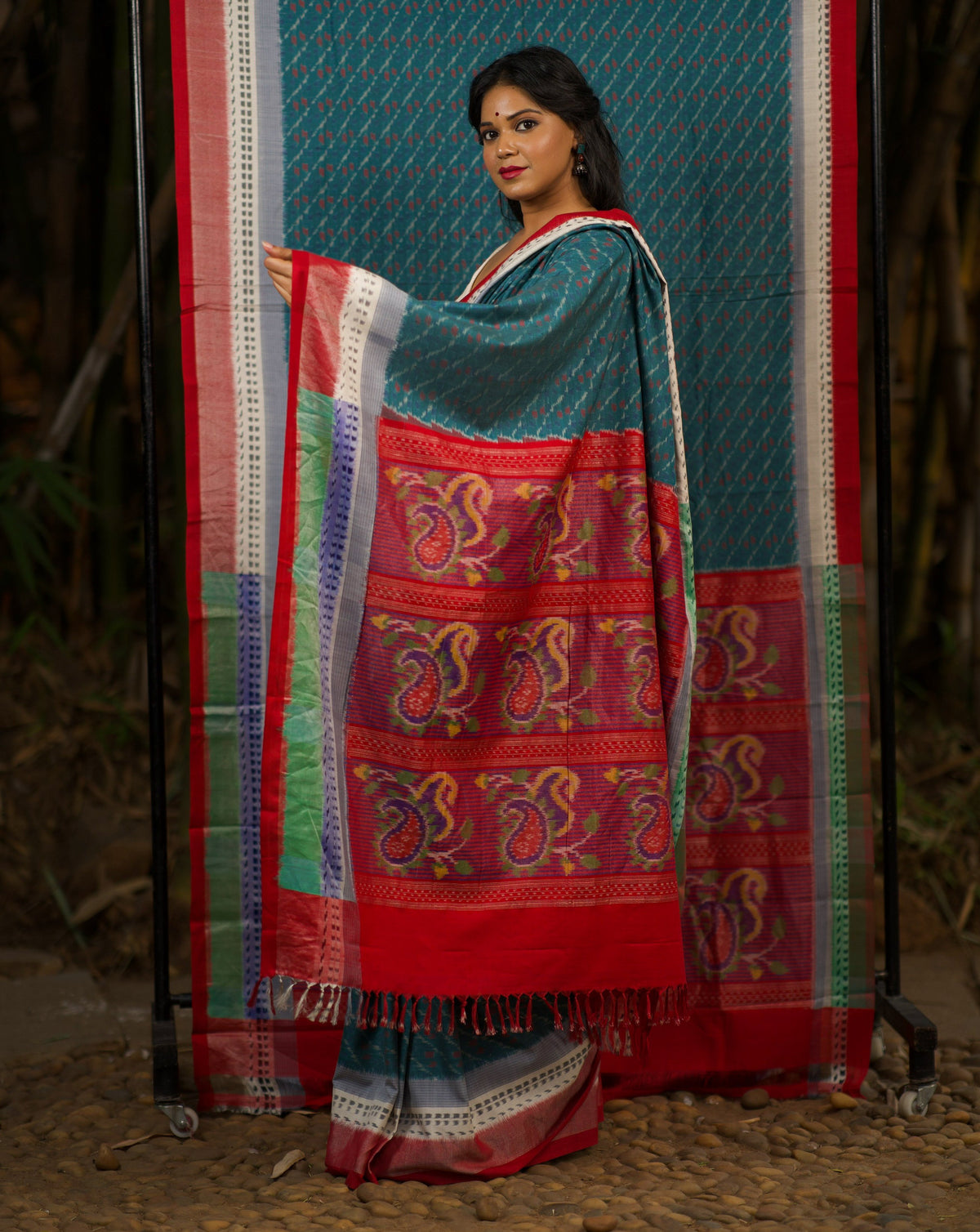 DHANYA IKAT ERI SILK SAREE