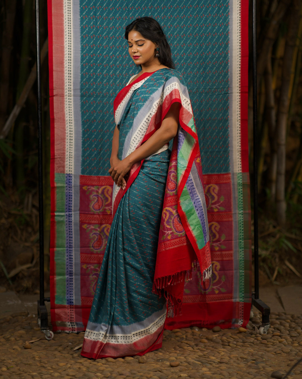 DHANYA IKAT ERI SILK SAREE