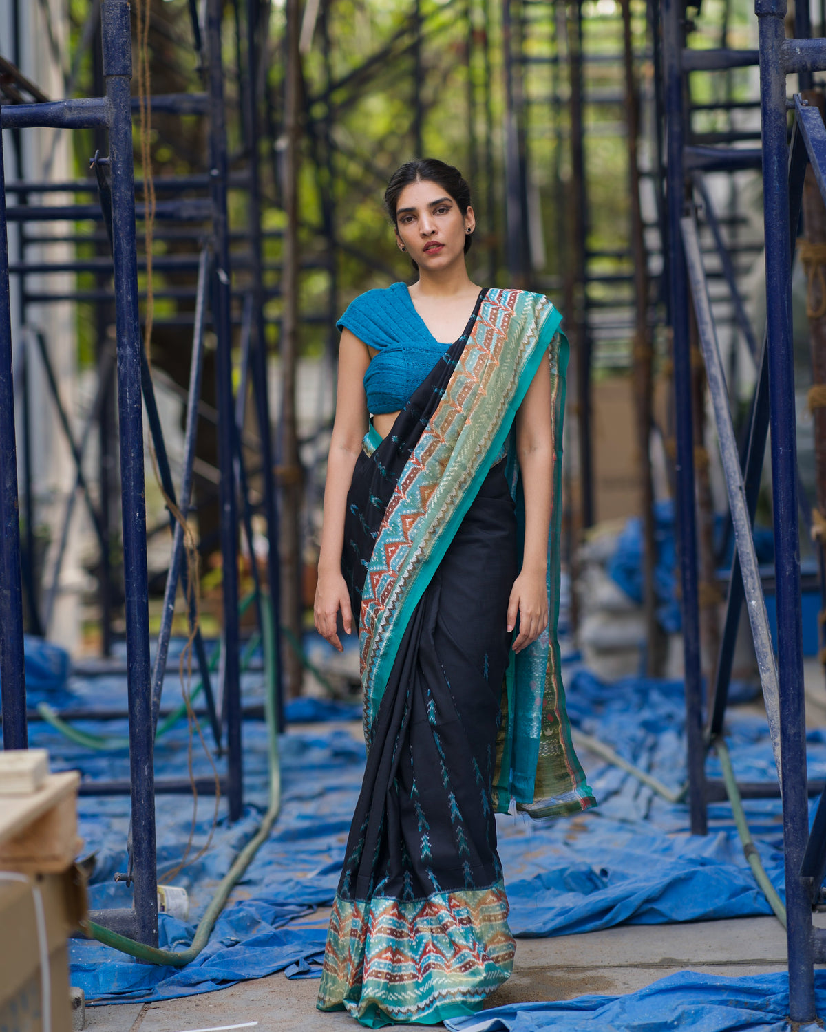 SAANJH TARIMA ERI SILK SAREE