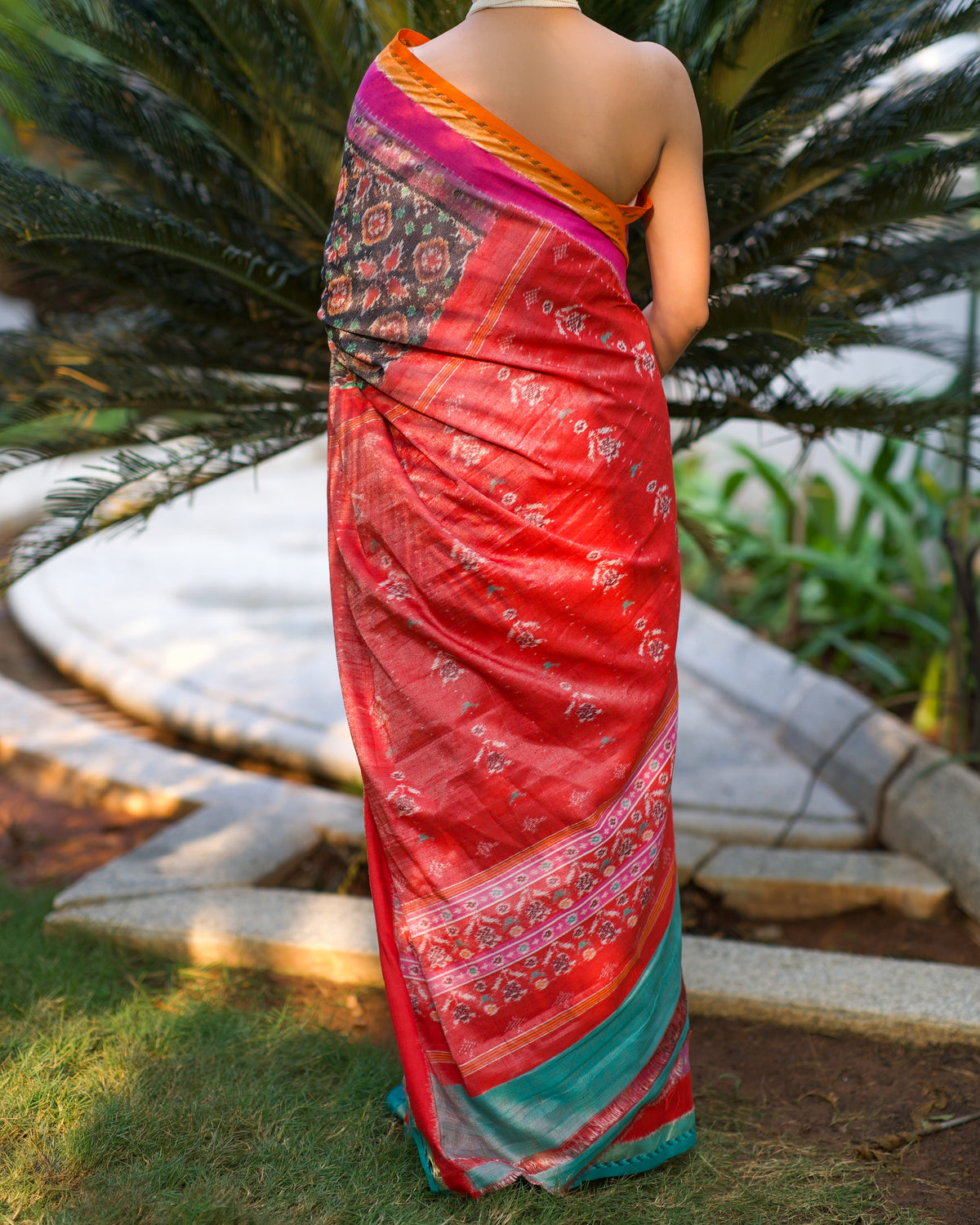 SAANJH RANGEELI ERI SILK SAREE