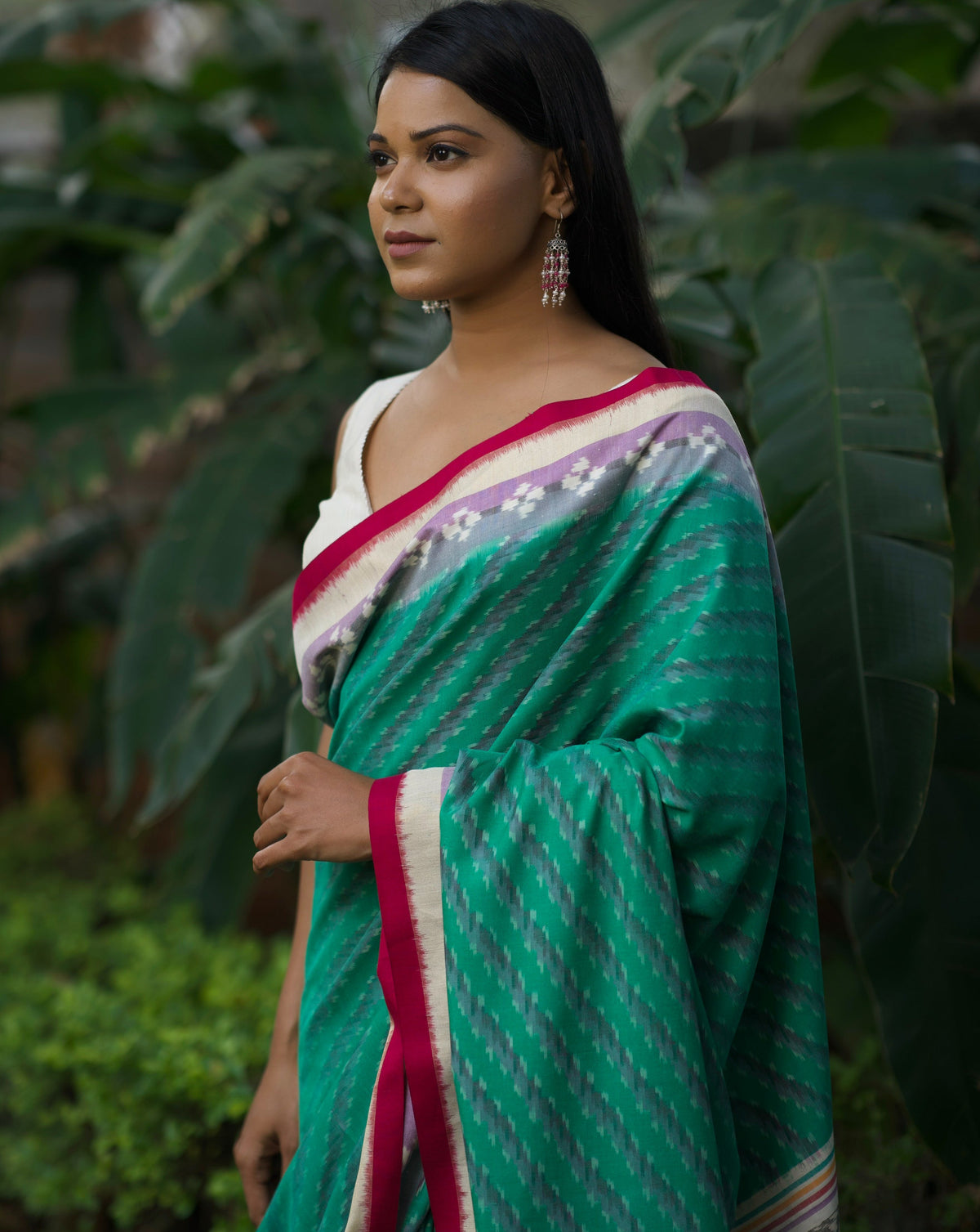 MANOGNA - IKAT ERI SILK SAREE