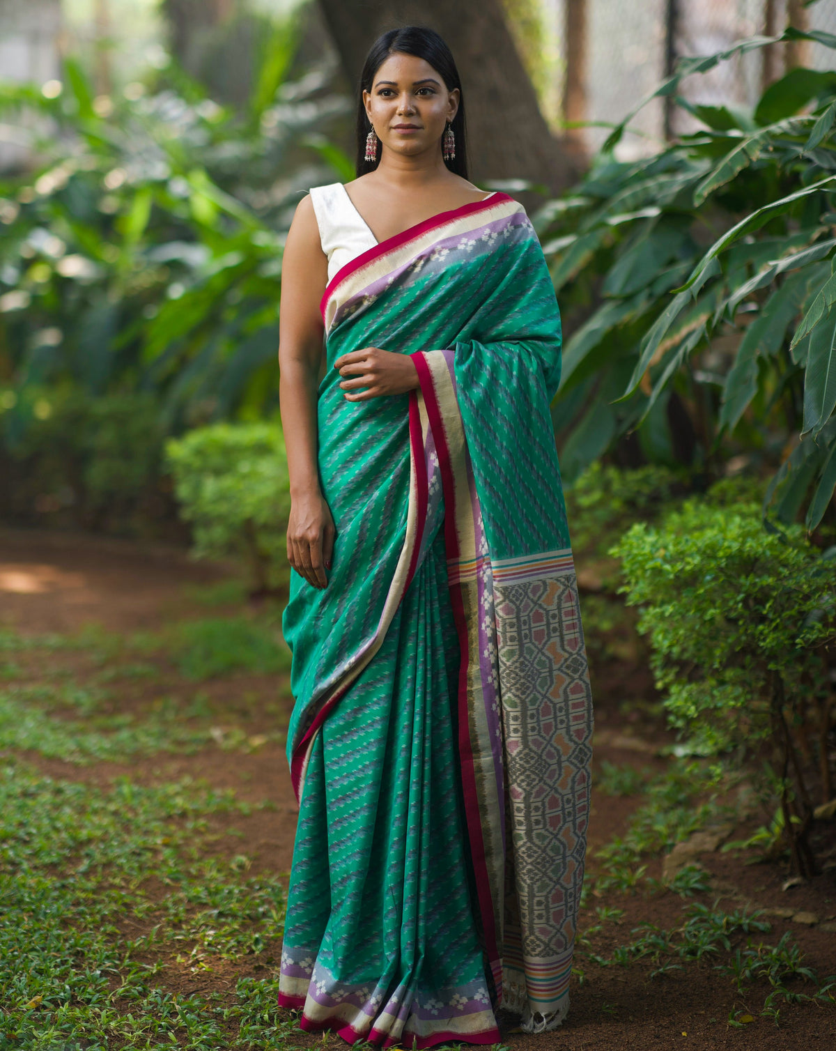 MANOGNA - IKAT ERI SILK SAREE