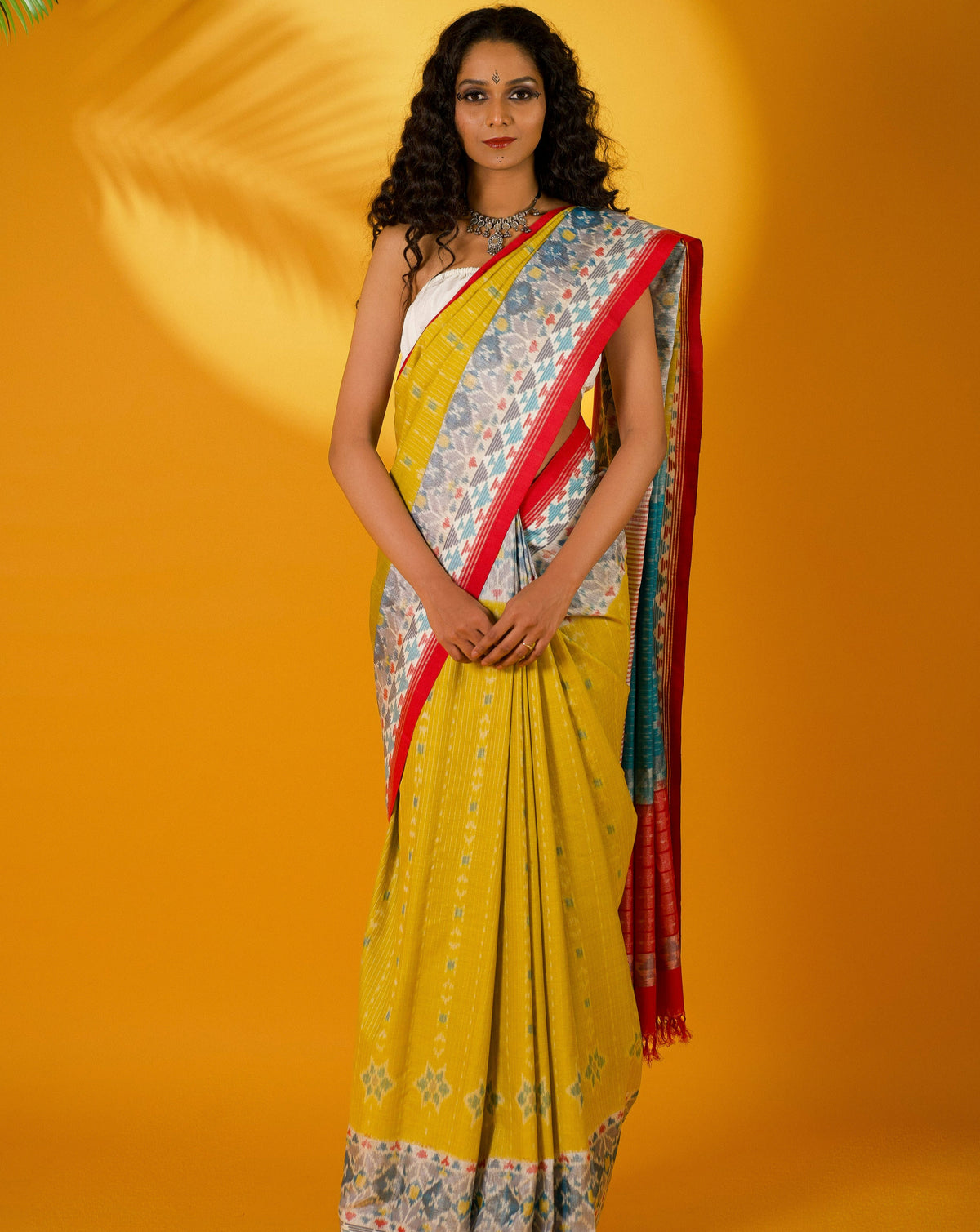 ALOKAA Ikat Eri Silk Saree