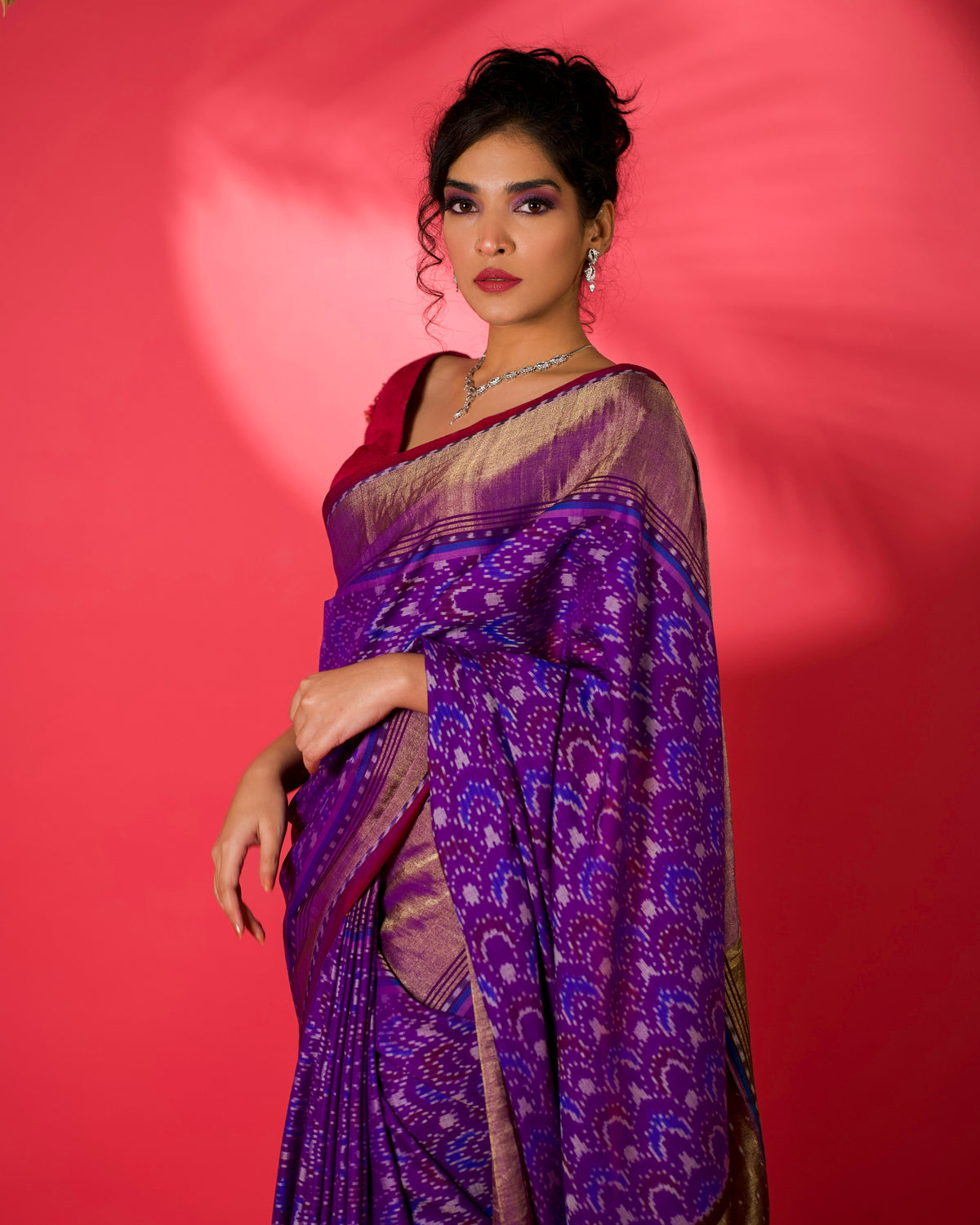 Mayukhi Eri Silk Ikat Sari