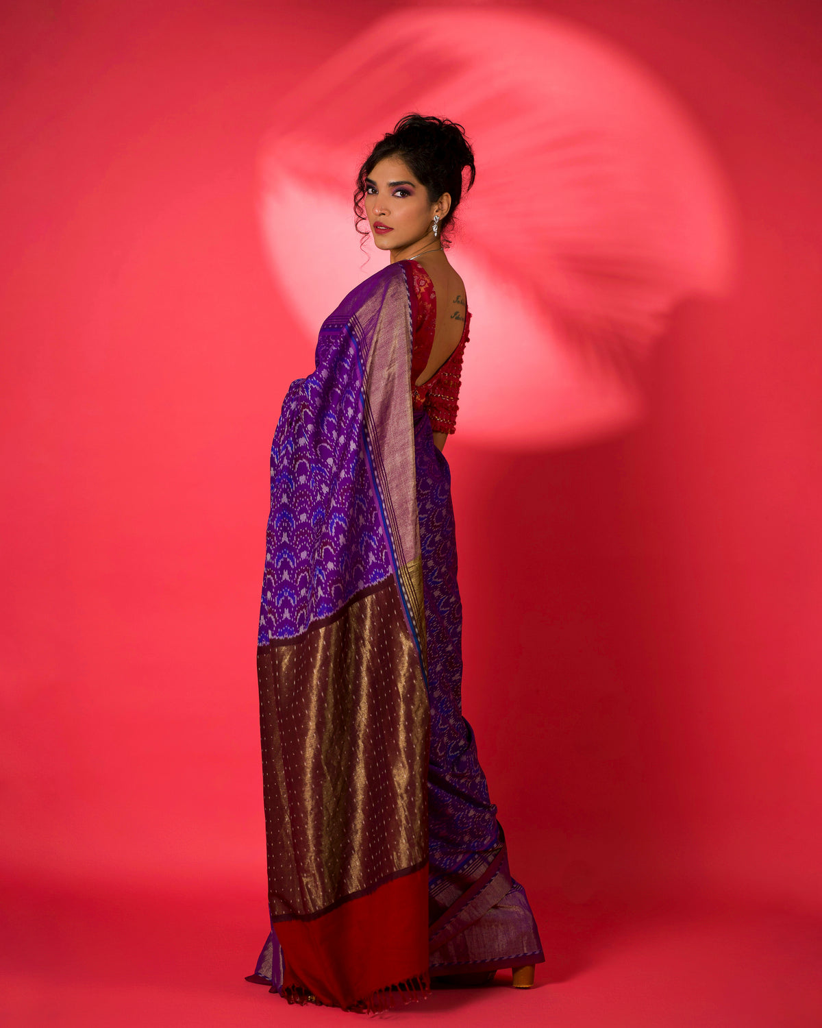 Mayukhi Eri Silk Ikat Sari