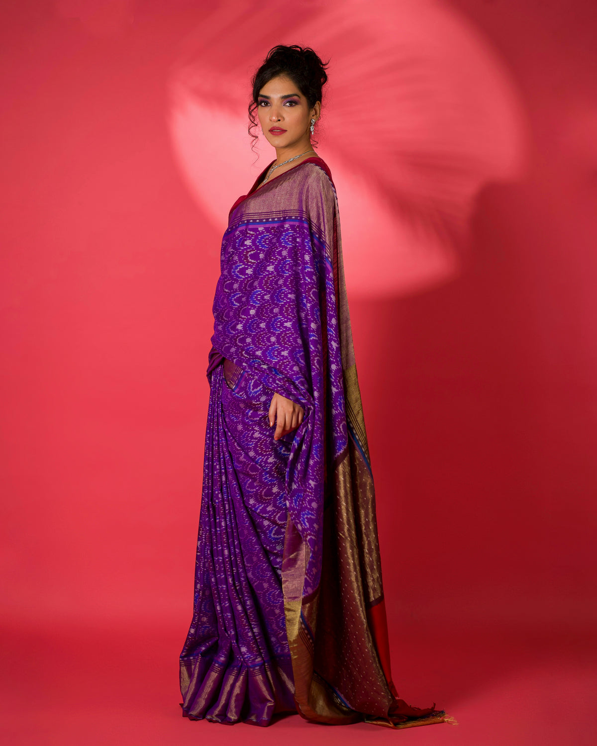 Mayukhi Eri Silk Ikat Sari