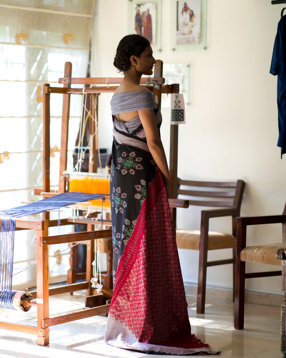 SAANJH KAMAL ERI SILK SAREE